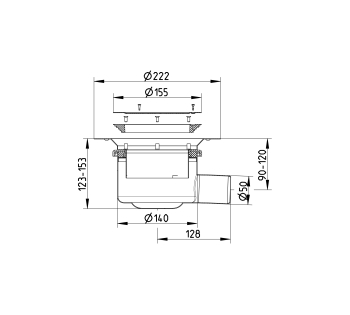 cross-sectionBlücher Domestic vloerput voor vinyl 210.300.050