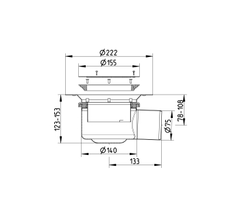 cross-sectionBlücher Domestic vloerput voor vinyl 210.300.075