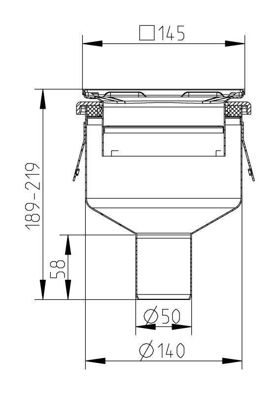 cross-sectionAquaberg Business Line vloerput 176997