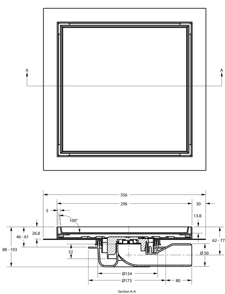 cross-sectionAquaberg tegelput 401630