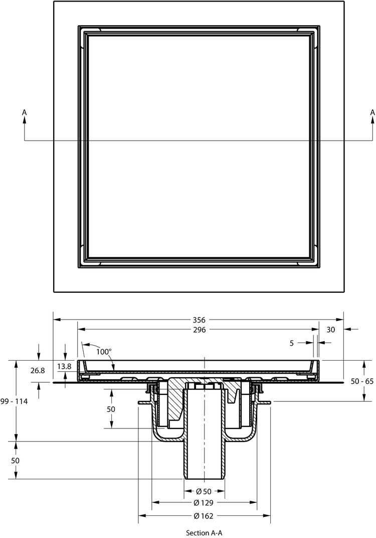 cross-sectionAquaberg tegelput 431530