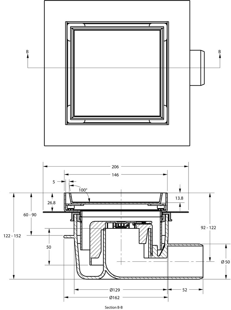 cross-sectionAquaberg tegelput 431615