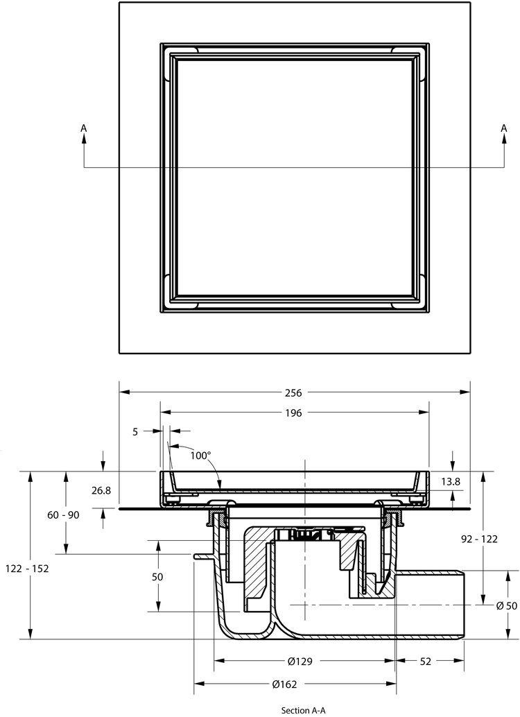 cross-sectionAquaberg tegelput 431620