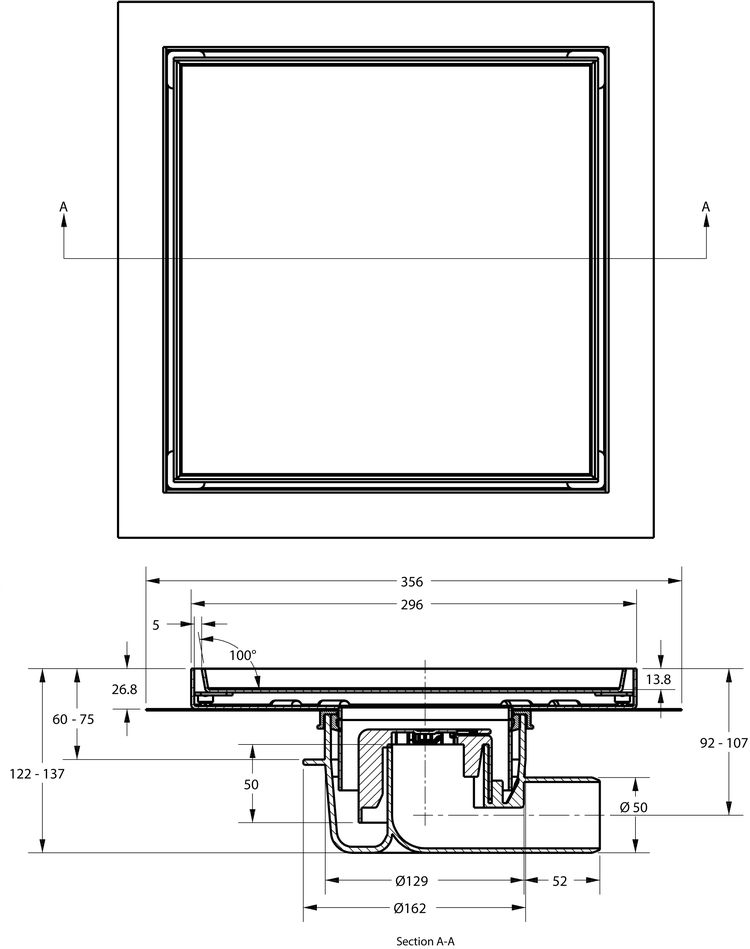 cross-sectionAquaberg tegelput 431630