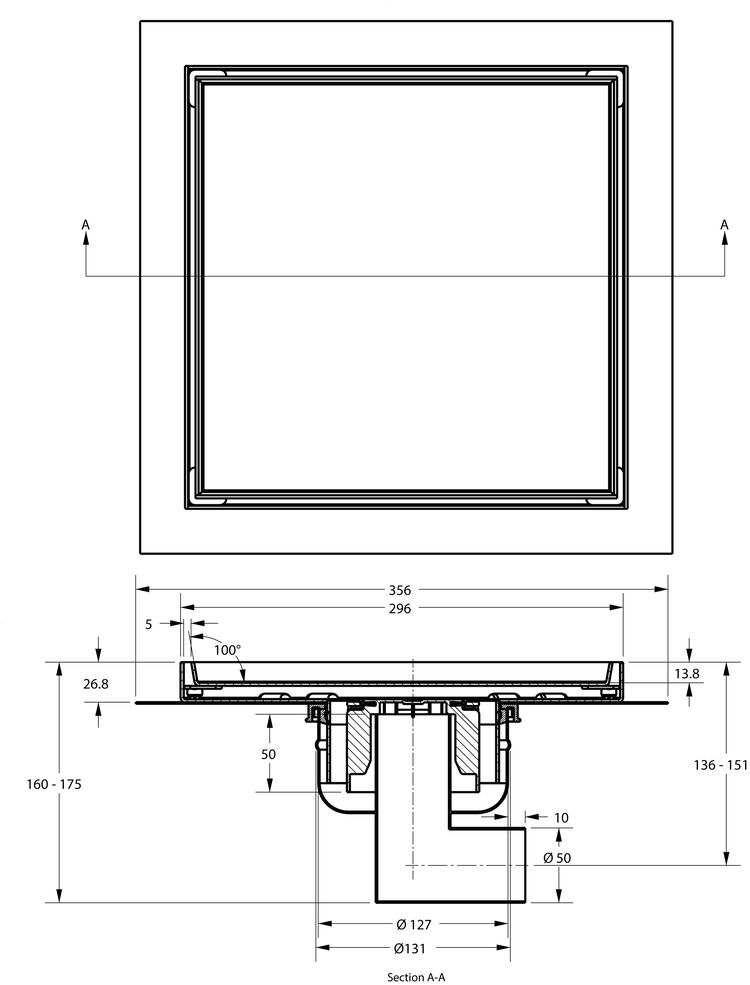 cross-sectionAquaberg tegelput 451630