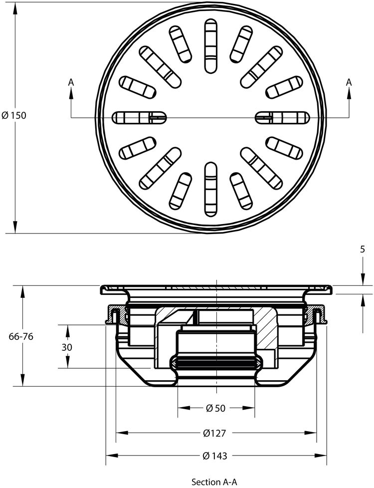 cross-sectionAquaberg vloerput 48150