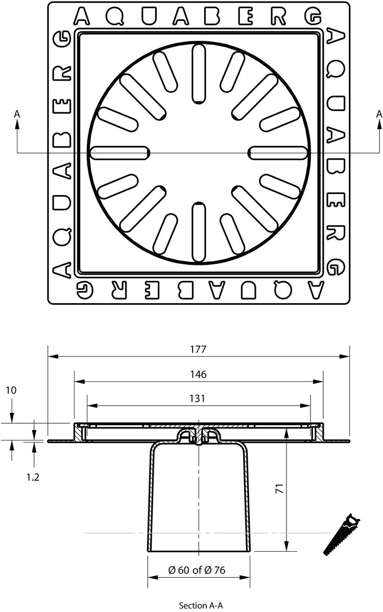 cross-sectionAquaberg renovatieput RP146K-10/179