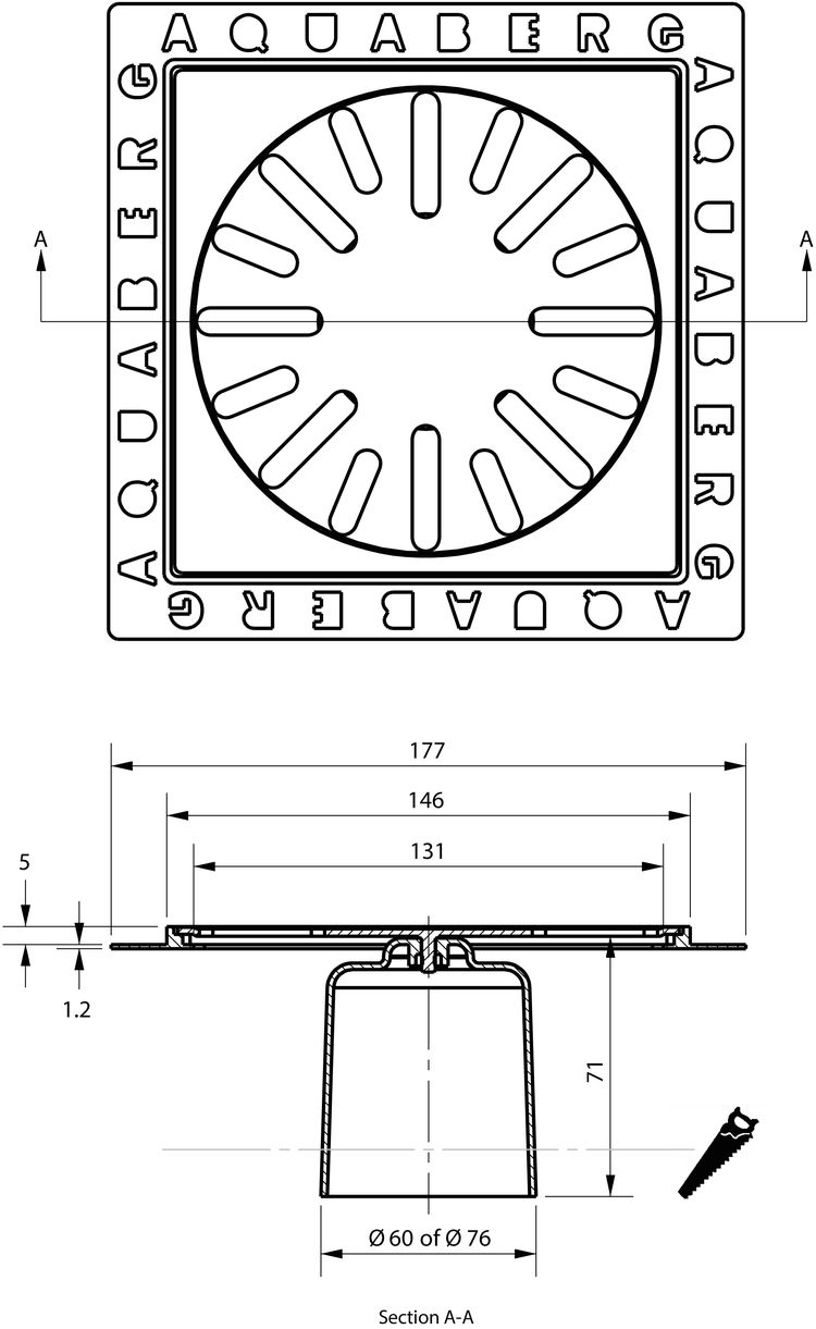 cross-sectionAquaberg renovatieput RP146K-5/179