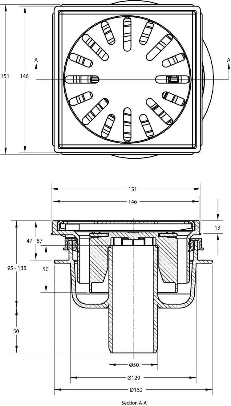 cross-sectionAquaberg vloerput 4015146EH