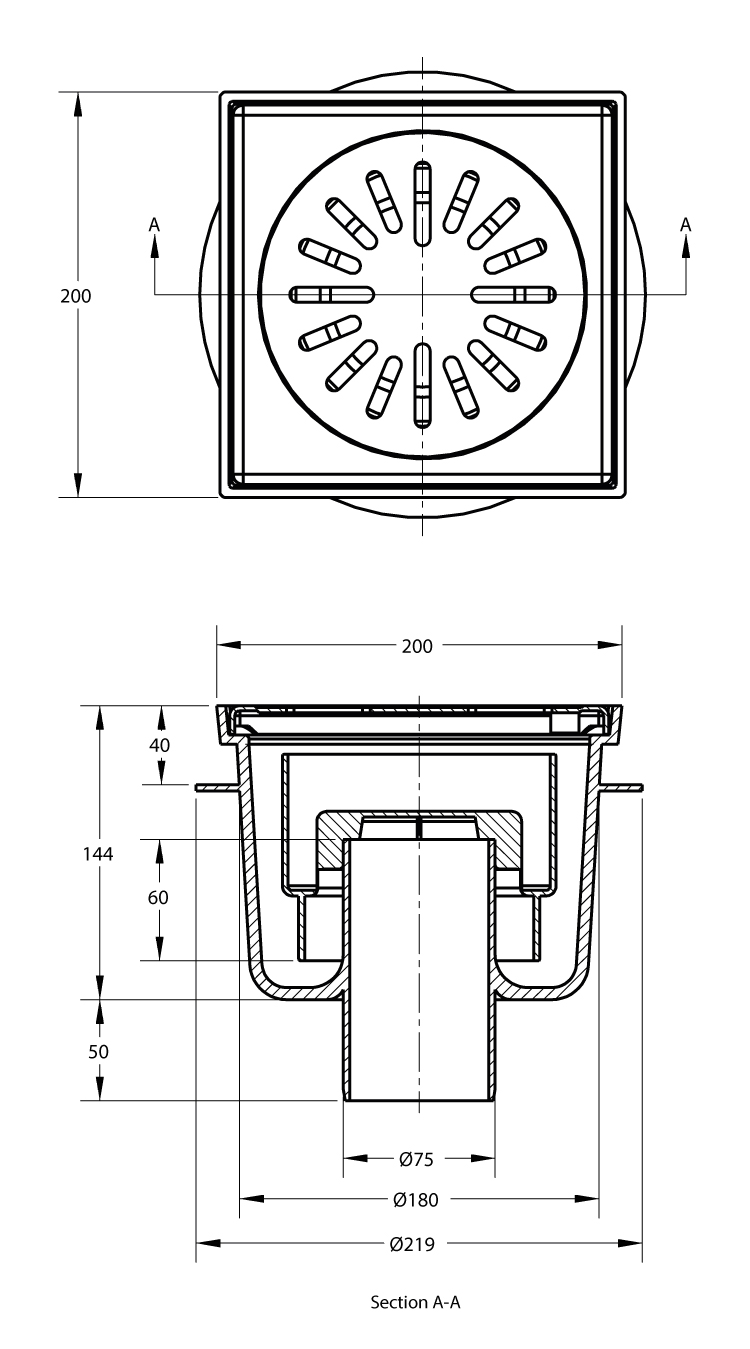 cross-sectionAquaberg vloerput 6220