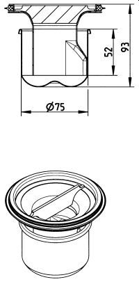 cross-sectionWaterslot 502.052.110 S