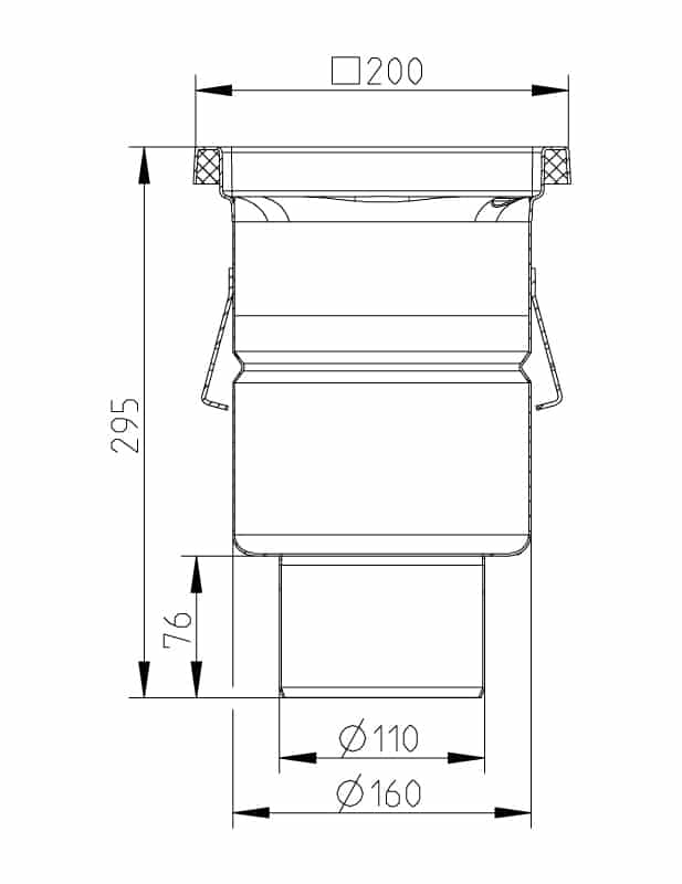 cross-sectionAquaberg Business Line vloerput 177045